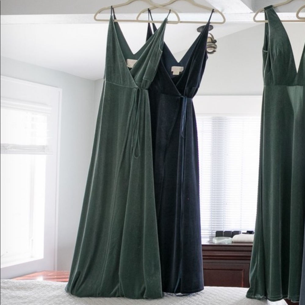 Green Jenny Yoo Andi Wrap Dress